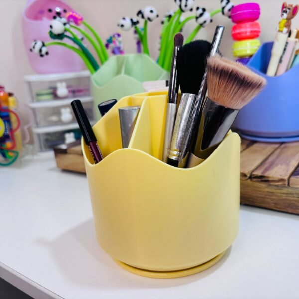 Yellow Pen Stand Organizer